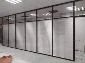 玻璃隔断双玻带百叶隔断墙